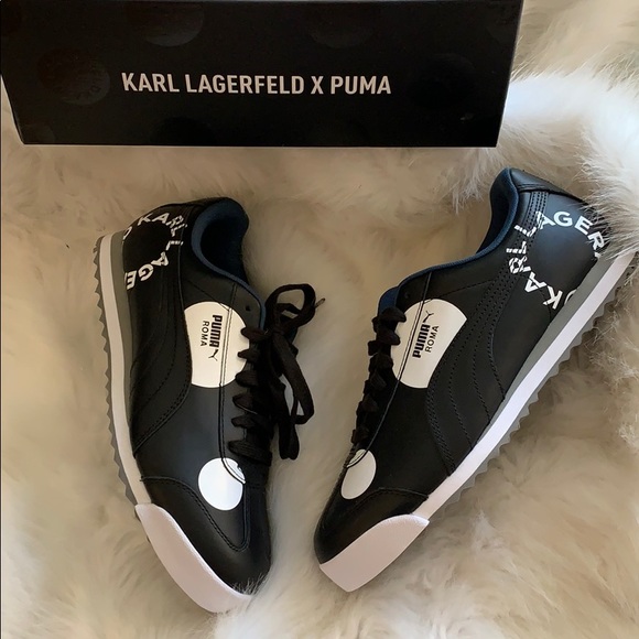 Puma Shoes - New PUMA ROMA POLKADOT Karl lagerfeld Tennis Shoe